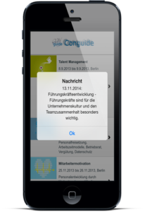 Push Nachricht innerhalb der App